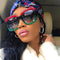 Colorful glitter sunglasses retro sunglasses