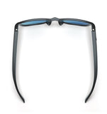 Bluetooth Sunglasses Men Women Smart Glasses Audio Sunglasses Music Frame Polarized Lenses Hands Free Calls Open Ear Sound (Blue)
