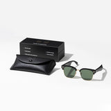 Vitriaga Bluetooth Sunglasses for Men Women Smart Glasses Audio Sunglasses Music Frame Glasses Polarized Lens Stereo Speaker Touch Voice Assistant Hands Free Calls Open Ear Sound Gold