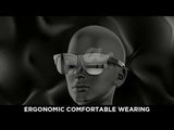 Bluetooth Sunglasses for Men Women Smart Glasses Audio Sunglasses Music Frame Glasses, Polarized Lens, Stereo Speaker, Touch Voice Assistant, Hands-Free Calling, Open Ear Sound -Black